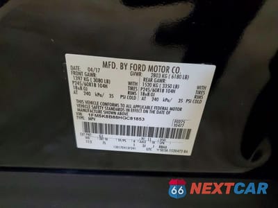 Zdjęcie 13 z 13 samochodu: 2017 FORD EXPLORER VIN:1FM5K8B88HGC81853 - miniatura