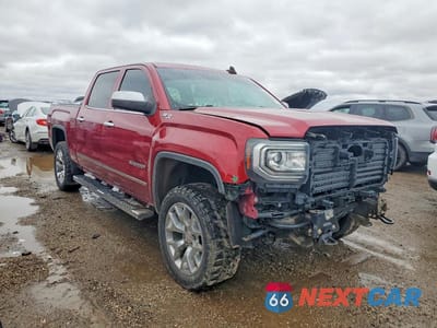 Czwarte zdjęcie samochodu z boku: 2018 GMC SIERRA K1500 SLT VIN:3GTU2NEC7JG255317 - miniatura