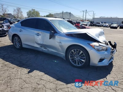 Czwarte zdjęcie samochodu z boku: 2018 INFINITI Q50 3.0T LUXE VIN:JN1EV7AR2JM438979 - miniatura