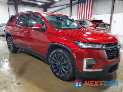 Czwarte zdjęcie samochodu z boku: 2023 CHEVROLET TRAVERSE RS VIN:1GNEVJKW1PJ282451 - miniatura