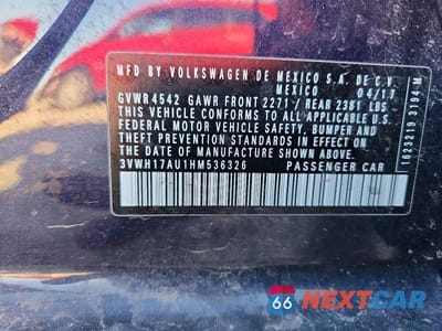 Zdjęcie 12 z 12 samochodu: 2017 VOLKSWAGEN GOLF ALLTRACK S VIN:3VWH17AU1HM536326 - miniatura