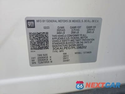 Zdjęcie 13 z 13 samochodu: 2023 GMC TERRAIN SLT VIN:3GKALPEG7PL198202 - miniatura