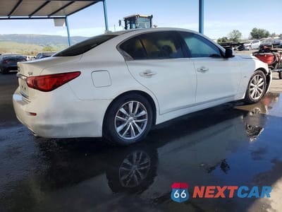 Trzecie zdjęcie samochodu z tyłu: 2014 INFINITI Q50 PREMIUM VIN:JN1BV7AP5EM677918 - miniatura