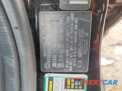 Zdjęcie 12 z 12 samochodu: 2006 HYUNDAI ELANTRA GLS VIN:KMHDN56D66U190331 - miniatura