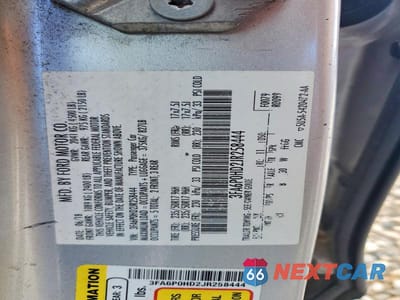 Zdjęcie 12 z 12 samochodu: 2018 FORD FUSION VIN:3FA6P0HD2JR258444 - miniatura