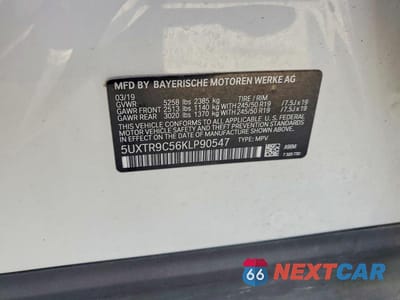 Zdjęcie 12 z 12 samochodu: 2019 BMW X3 XDRIVE30I VIN:5UXTR9C56KLP90547 - miniatura