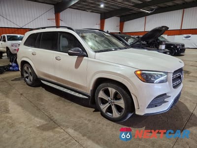 Czwarte zdjęcie samochodu z boku: 2020 MERCEDES-BENZ GLS 580 4MATIC VIN:4JGFF8GE6LA197727 - miniatura