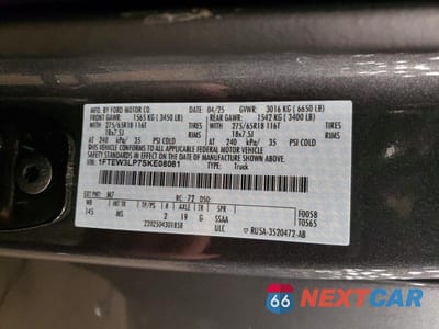 Zdjęcie 12 z 12 samochodu: 2025 FORD F150 XLT VIN:1FTEW3LP7SKE08081 - miniatura