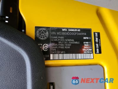 Zdjęcie 13 z 13 samochodu: 2016 MERCEDES-BENZ SPRINTER 2500 VIN:WD3BE8DD0GP344994 - miniatura