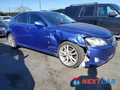 Czwarte zdjęcie samochodu z boku: 2007 LEXUS IS 250 BASE VIN:JTHBK262072050790 - miniatura