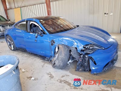 Czwarte zdjęcie samochodu z boku: 2022 PORSCHE TAYCAN TURBO VIN:WP0AC2Y16NSA54096 - miniatura