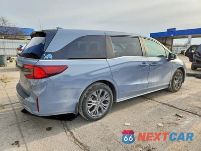 Trzecie zdjęcie samochodu z tyłu: 2025 HONDA ODYSSEY TOURING VIN:5FNRL6H88SB075366 - miniatura