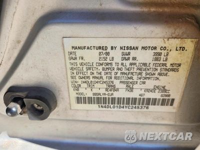 Zdjęcie 12 z 12 samochodu: 2000 NISSAN ALTIMA XE/GXE/SE/GLE VIN:1N4DL01D4YC245376 - miniatura