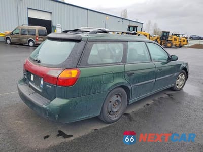 Trzecie zdjęcie samochodu z tyłu: 2000 SUBARU LEGACY L VIN:4S3BH6350Y7301933 - miniatura