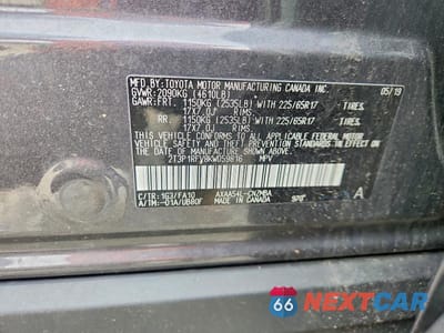 Zdjęcie 13 z 13 samochodu: 2019 TOYOTA RAV4 XLE VIN:2T3P1RFV8KW059816 - miniatura