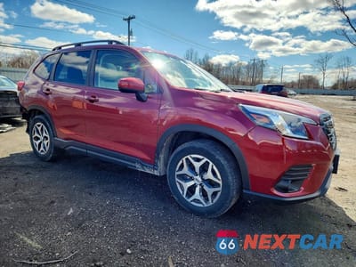 Czwarte zdjęcie samochodu z boku: 2022 SUBARU FORESTER PREMIUM VIN:JF2SKAEC5NH502962 - miniatura