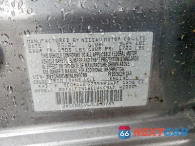 Zdjęcie 13 z 13 samochodu: 2021 NISSAN VERSA SV VIN:3N1CN8EV6ML890789 - miniatura