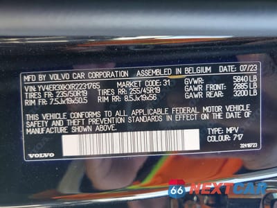 Zdjęcie 14 z 15 samochodu: 2024 VOLVO XC40 RECHARGE CORE VIN:YV4ER3XKXR2231765 - miniatura