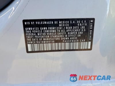 Zdjęcie 12 z 12 samochodu: 2019 VOLKSWAGEN JETTA S VIN:3VWC57BU1KM088738 - miniatura