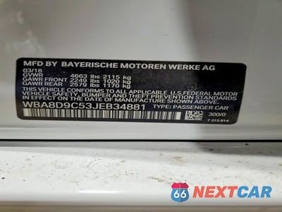 Zdjęcie 13 z 13 samochodu: 2018 BMW 330 XI VIN:WBA8D9C53JEB34881 - miniatura