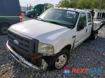 2005 FORD F350 SUPER DUTY FLATBED TRUCK 1FDWW36P45EA87955 - główne zdjęcie licytacji z USA - miniatura