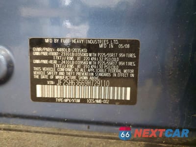 Zdjęcie 14 z 14 samochodu: 2009 SUBARU FORESTER 2.5X PREMIUM VIN:JF2SH63669H729110 - miniatura