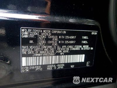 Zdjęcie 13 z 13 samochodu: 2024 TOYOTA RAV4 HYBRID LE VIN:JTMMWRFVXRD258667 - miniatura