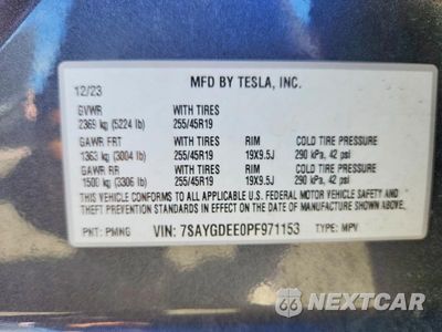 Zdjęcie 12 z 12 samochodu: 2023 TESLA MODEL Y VIN:7SAYGDEE0PF971153 - miniatura