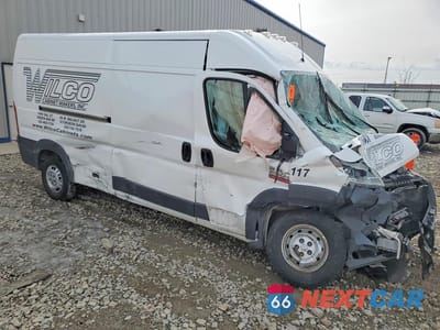 Czwarte zdjęcie samochodu z boku: 2018 RAM PROMASTER 2500 DELIVERY VAN VIN:3C6TRVDG9JE131953 - miniatura