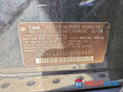 Zdjęcie 13 z 13 samochodu: 2009 BMW X5 XDRIVE30I VIN:5UXFE435X9L264427 - miniatura