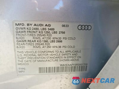 Zdjęcie 13 z 13 samochodu: 2024 AUDI Q5 PREMIUM PLUS 45 VIN:WA1EAAFY3R2001709 - miniatura