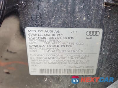 Zdjęcie 13 z 13 samochodu: 2018 AUDI Q5 PREMIUM PLUS VIN:WA1BNAFY9J2002973 - miniatura