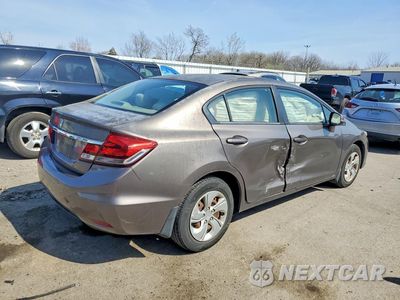 Trzecie zdjęcie samochodu z tyłu: 2013 HONDA CIVIC LX VIN:2HGFB2F58DH574593 - miniatura
