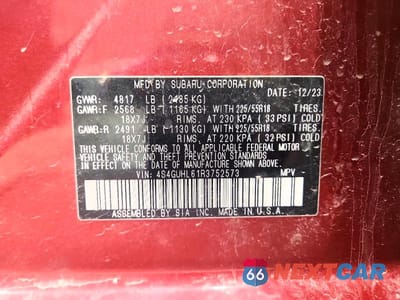 Zdjęcie 13 z 13 samochodu: 2024 SUBARU CROSSTREK LIMITED VIN:4S4GUHL61R3752573 - miniatura