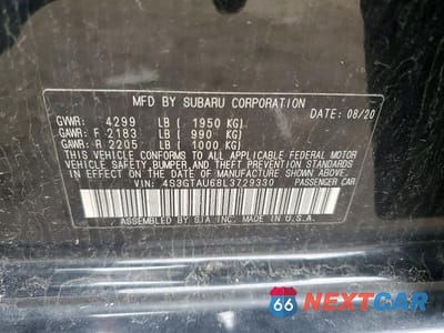 Zdjęcie 12 z 12 samochodu: 2020 SUBARU IMPREZA LIMITED VIN:4S3GTAU68L3729330 - miniatura