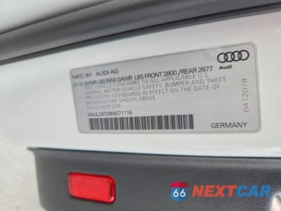 Zdjęcie 12 z 12 samochodu: 2019 AUDI A6 PREMIUM PLUS VIN:WAUL2AF28KN071116 - miniatura