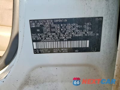 Zdjęcie 13 z 13 samochodu: 2005 TOYOTA RAV 4 VIN:JTEHD20V850061422 - miniatura