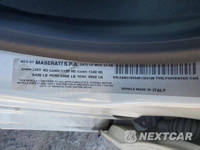 Zdjęcie 13 z 13 samochodu: 2019 MASERATI GHIBLI VIN:ZAM57XSA4K1325128 - miniatura