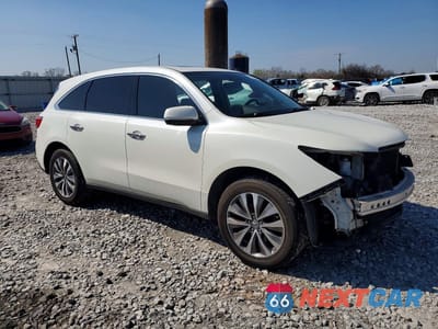 Czwarte zdjęcie samochodu z boku: 2016 ACURA MDX TECHNOLOGY VIN:5FRYD4H49GB061833 - miniatura