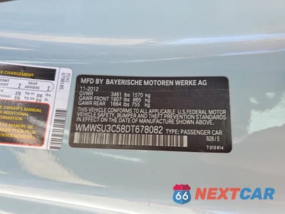 Zdjęcie 12 z 12 samochodu: 2013 MINI COOPER VIN:WMWSU3C58DT678082 - miniatura