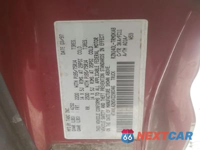 Zdjęcie 12 z 12 samochodu: 1997 TOYOTA TACOMA BASE VIN:4TANL42N5VZ298346 - miniatura