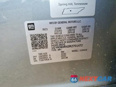 Zdjęcie 13 z 13 samochodu: 2024 CADILLAC XT5 PREMIUM LUXURY VIN:1GYKNDR42RZ701472 - miniatura