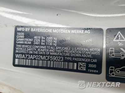 Zdjęcie 12 z 12 samochodu: 2021 BMW 430XI VIN:WBA73AP02MCF59023 - miniatura