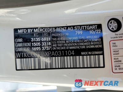 Zdjęcie 12 z 12 samochodu: 2023 MERCEDES-BENZ EQS SEDAN 450 4MATIC VIN:W1KCG2EBXPA031104 - miniatura