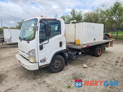 Drugie zdjęcie samochodu z przodu: 2011 ISUZU NPR HD FLATBED TRUCK VIN:JALB4W171B7402257 - miniatura