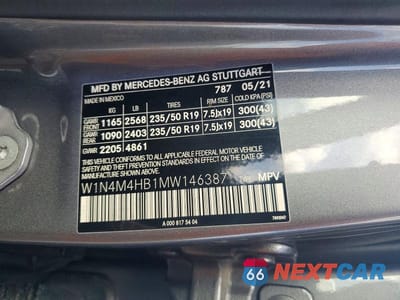 Zdjęcie 13 z 13 samochodu: 2021 MERCEDES-BENZ GLB 250 4MATIC VIN:W1N4M4HB1MW146387 - miniatura