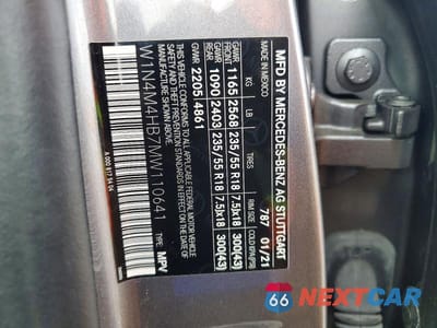 Zdjęcie 13 z 13 samochodu: 2021 MERCEDES-BENZ GLB 250 4MATIC VIN:W1N4M4HB7MW110641 - miniatura