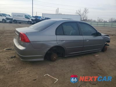 Trzecie zdjęcie samochodu z tyłu: 2004 HONDA CIVIC LX VIN:2HGES165X4H597945 - miniatura