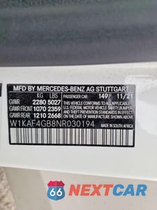 Zdjęcie 13 z 13 samochodu: 2022 MERCEDES-BENZ C 300 VIN:W1KAF4GB8NR030194 - miniatura