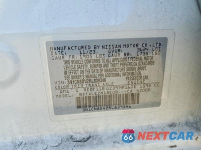 Zdjęcie 12 z 12 samochodu: 2024 NISSAN VERSA S VIN:3N1CN8DV2RL839346 - miniatura